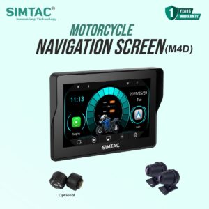Simtac M4D Motorcycle GPS CarPlay Android Auto Without TPMS