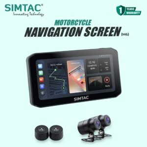 Simtac M6DT Motorcycle GPS CarPlay Android Auto